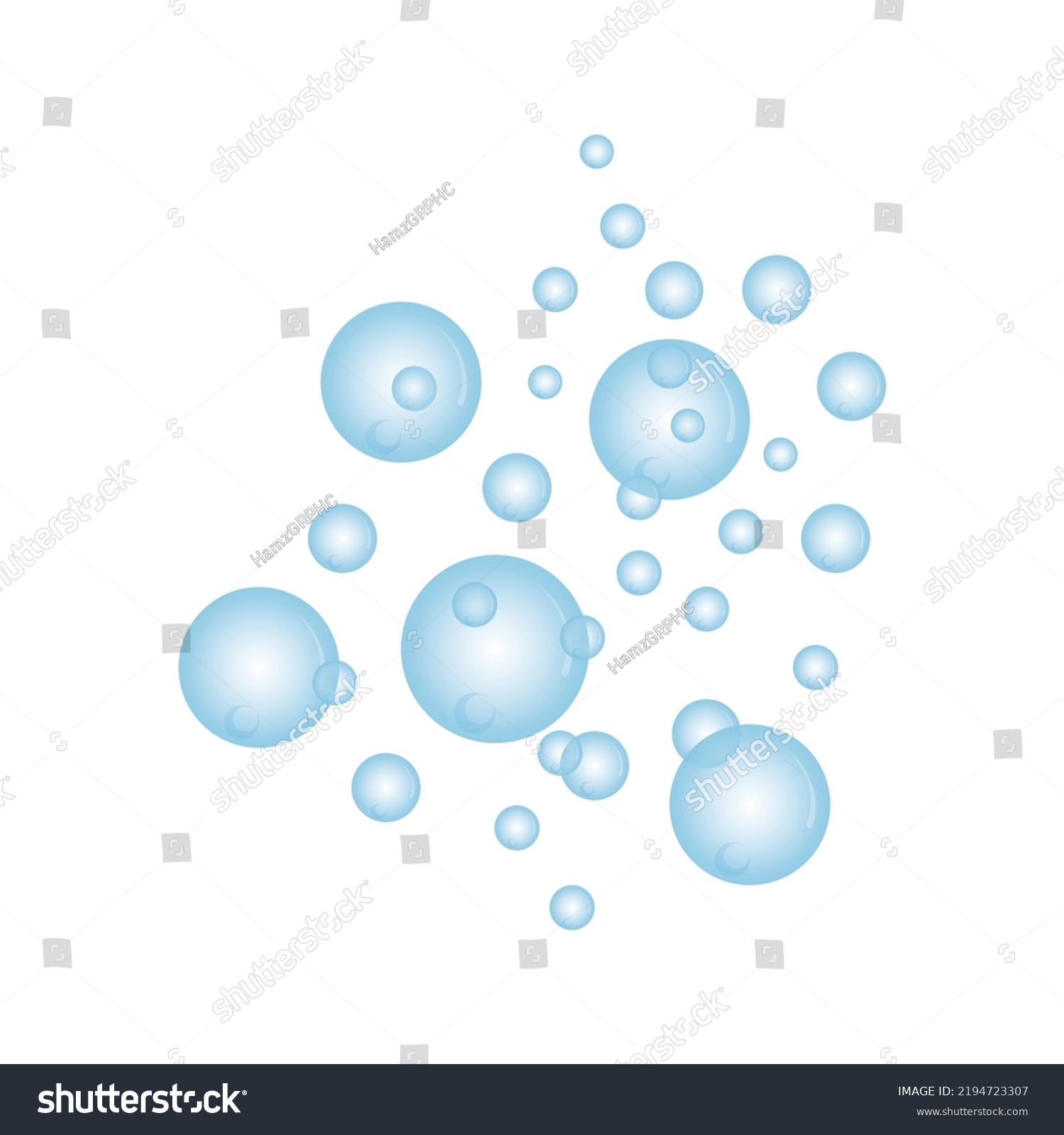 Water Bubble Logo Design Soap Foam Stock Vector (Royalty Free ...