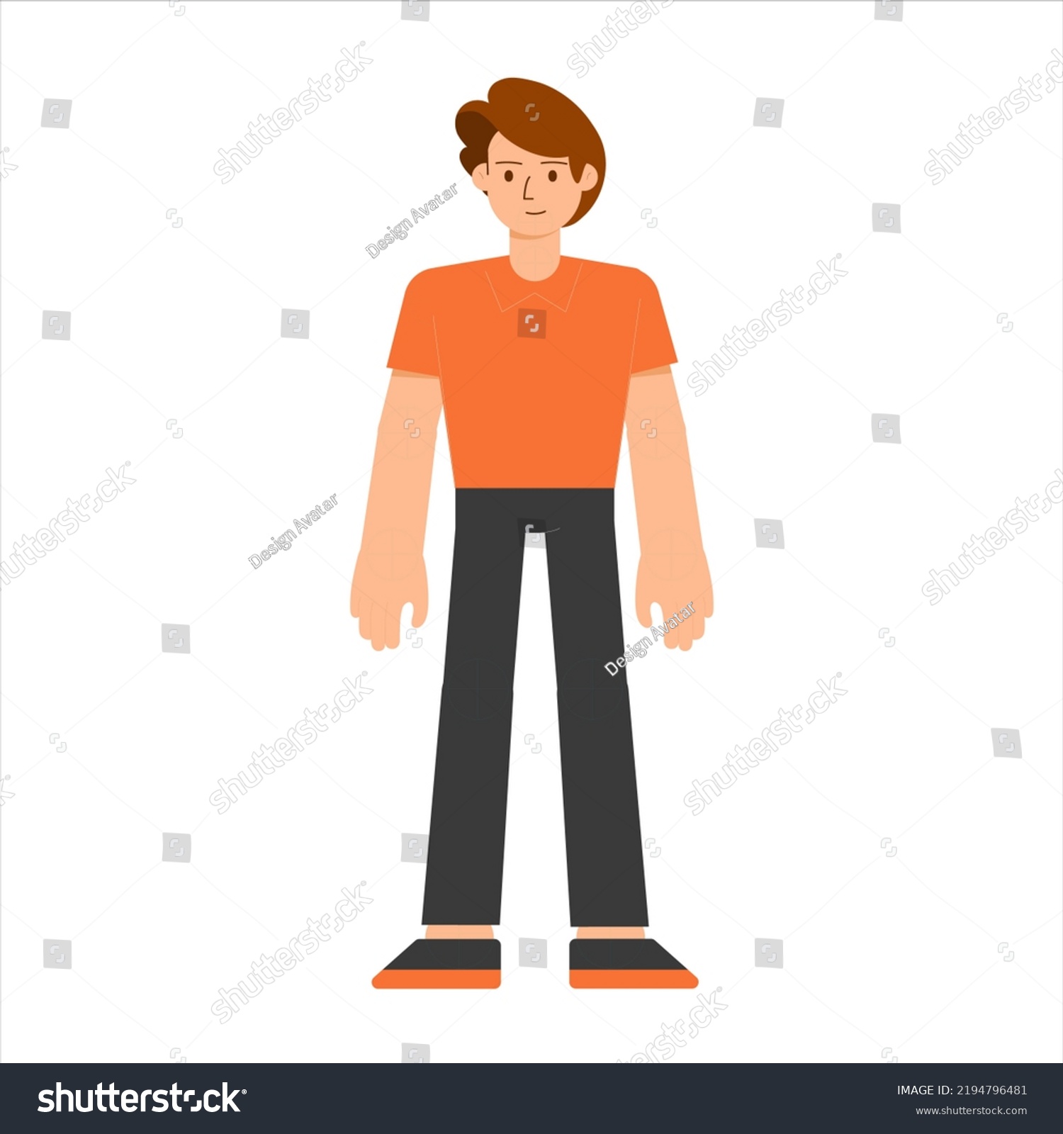 Cute Little Boy Character Stock Illustration 2194796481 | Shutterstock