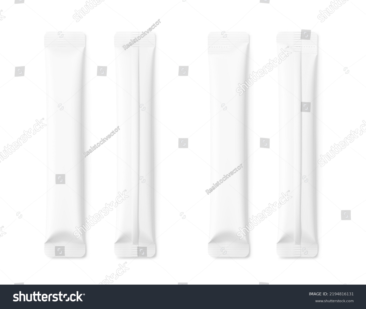 Blank Stick Mockup Set Two Types Stock Vector (Royalty Free) 2194816131 ...