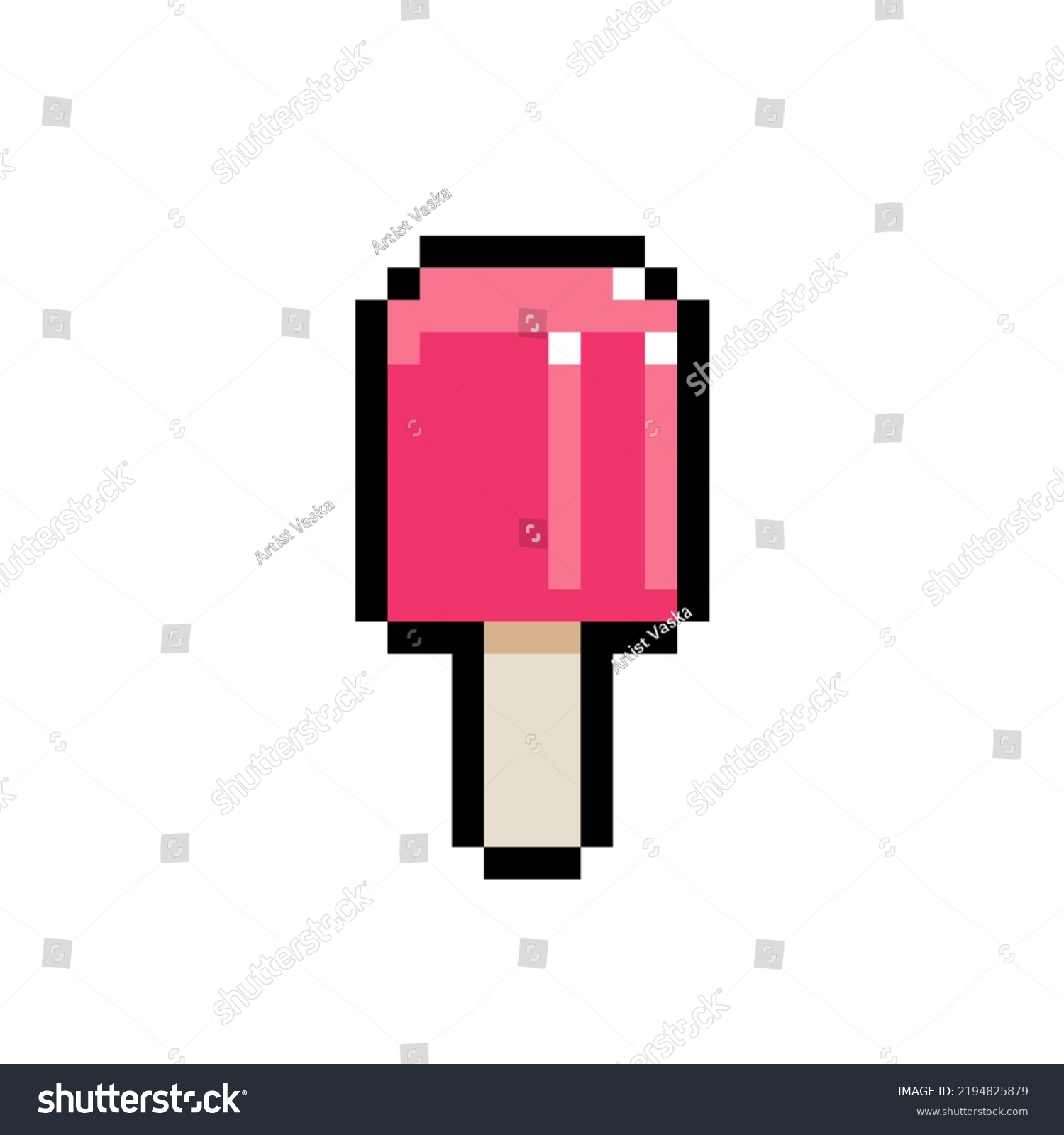 Pixel Ice Cream 8 Bits Illustration Stock Illustration 2194825879 ...