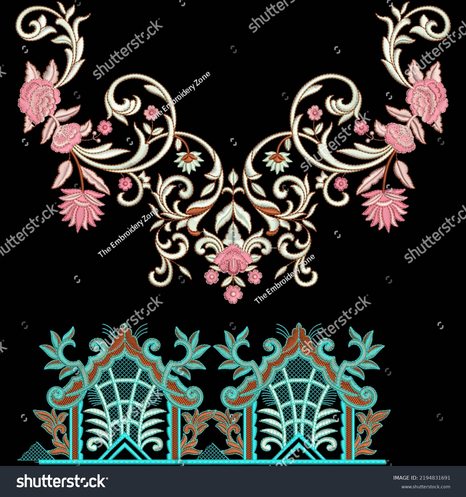 13 Mughal Embrodiery Flowers Images, Stock Photos & Vectors | Shutterstock