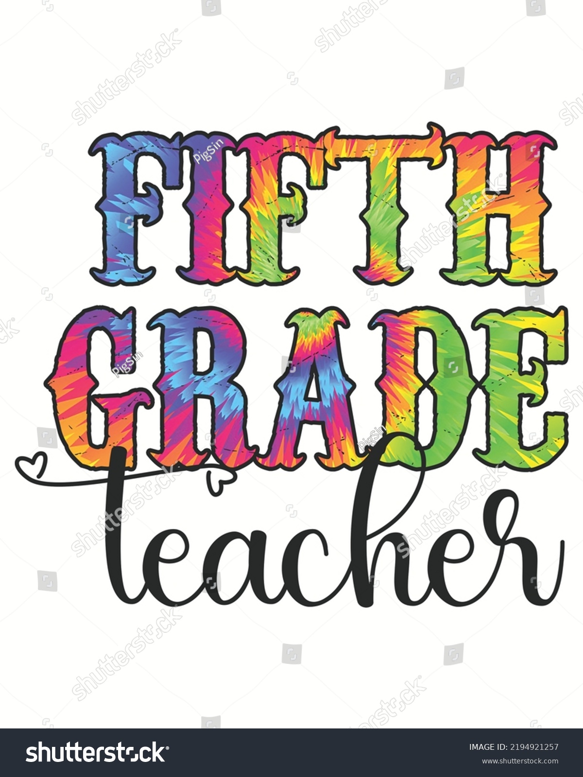 Fifth Grade Teacher Vector Illustration Back Stock Vector (Royalty Free ...