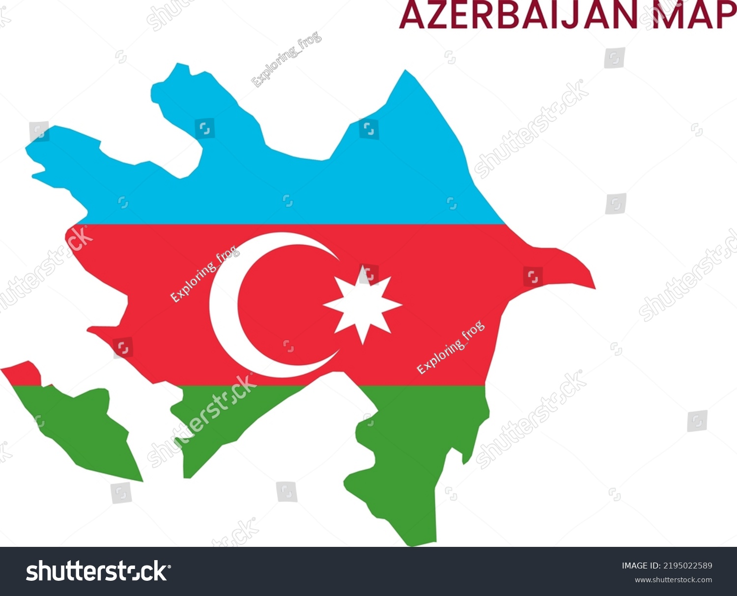 High Detailed Map Azerbaijan Outline Map Stock Illustration 2195022589   Stock Photo High Detailed Map Of Azerbaijan Outline Map Of Azerbaijan Europe 2195022589 