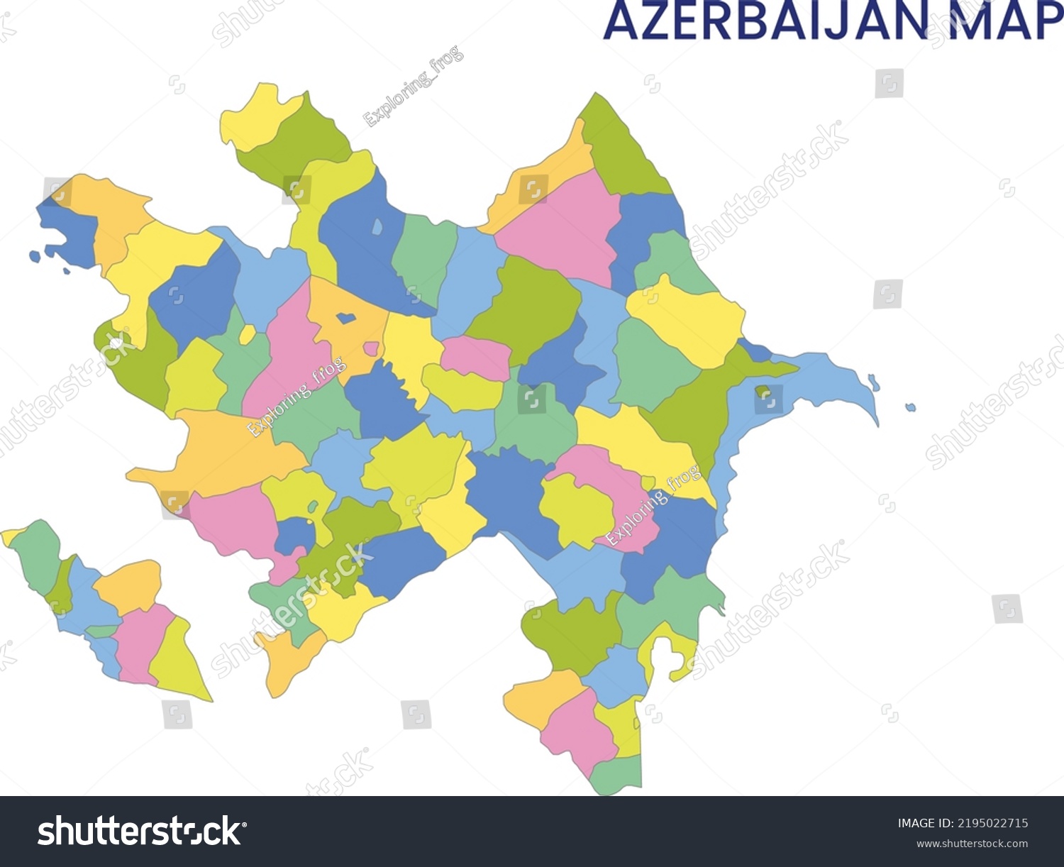 High Detailed Map Azerbaijan Outline Map Stock Vector Royalty Free   Stock Vector High Detailed Map Of Azerbaijan Outline Map Of Azerbaijan Europe 2195022715 