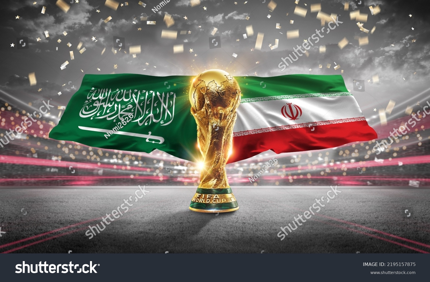 Karachi Pakistan 22 2022 Iran Vs Stock Illustration 2195157875 ...