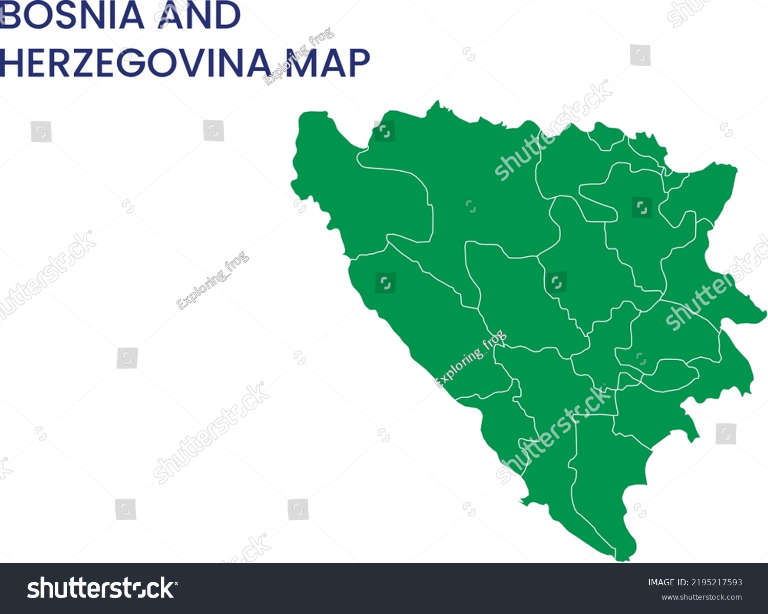 High Detailed Map Bosnia Herzegovina Outline Stock Vector Royalty Free 2195217593 Shutterstock 4098