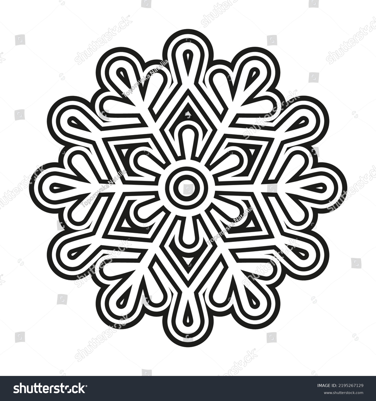 Vector Winter Logo Design Black White Stock Vector Royalty Free 2195267129 Shutterstock