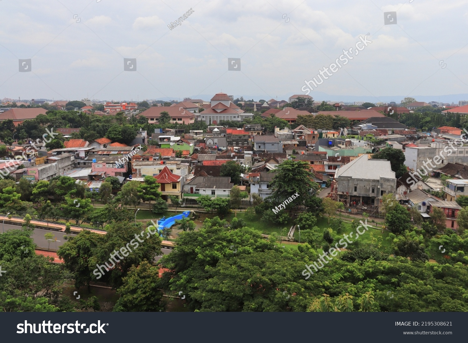 Landscape View University Gadjah Mada Above Stock Photo 2195308621 ...