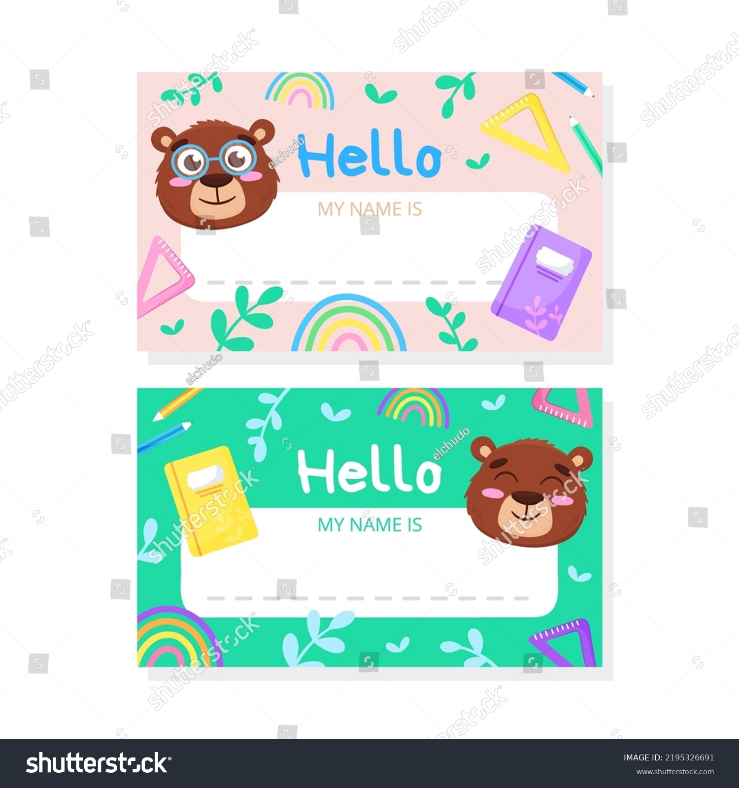 7,454 Kids Name Card Images, Stock Photos & Vectors | Shutterstock