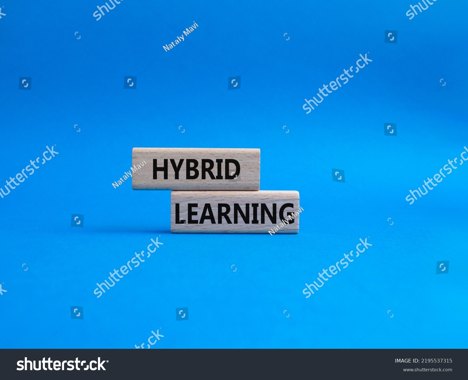 Hybrid Learning Symbol Concept Word Hybrid Stock Photo 2195537315 ...