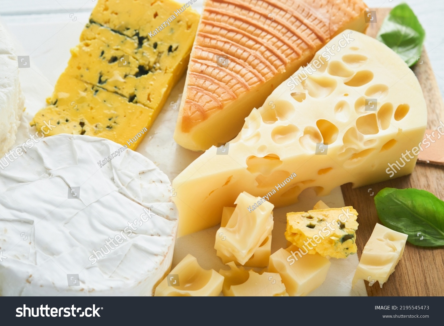 Piece Maasdam Cheese Camembert Smoked Cheese Stock Photo 2195545473 