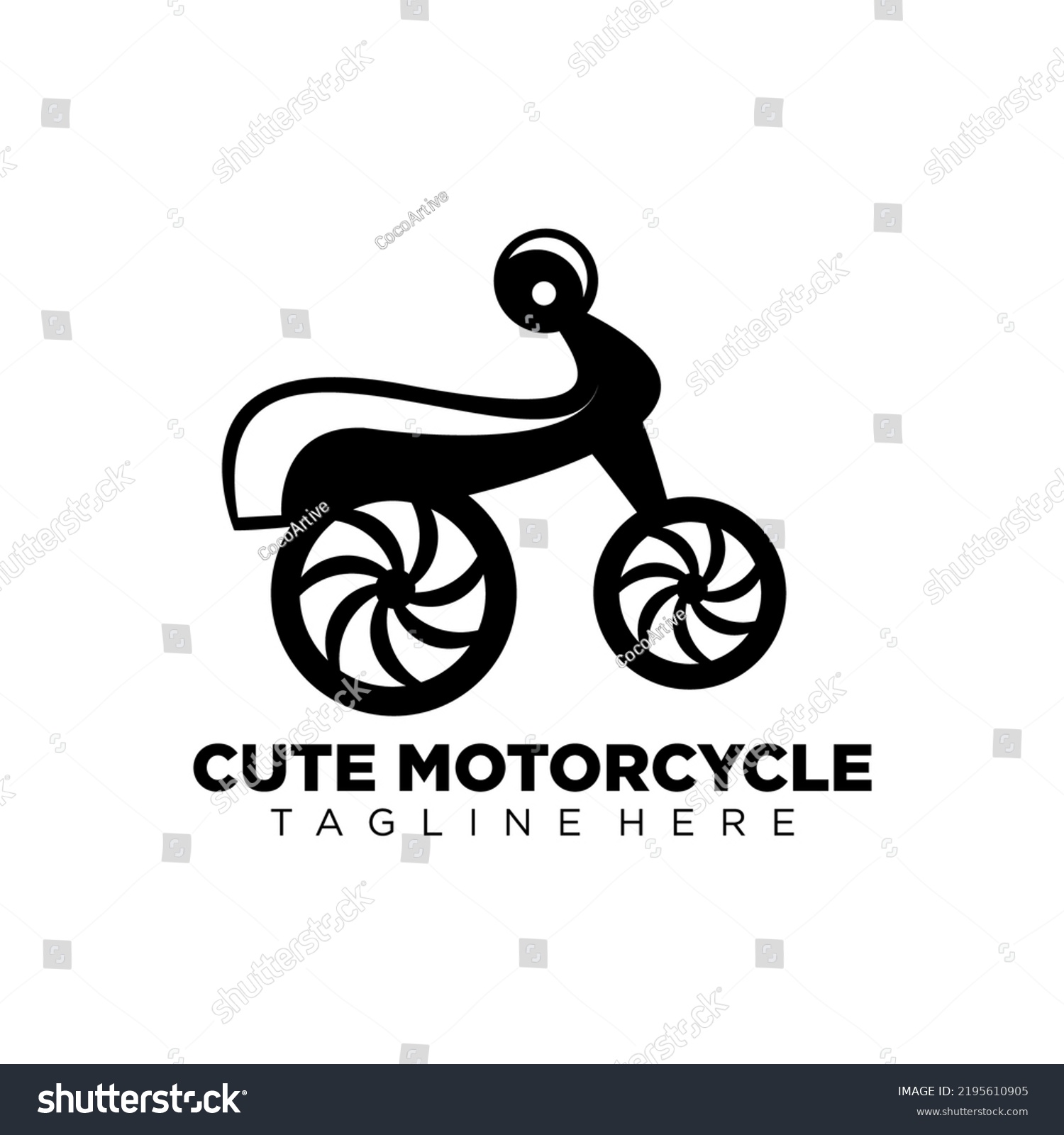 Unique Rare Motorcycle Vector Motorcycle Logo Stock Vector (Royalty ...