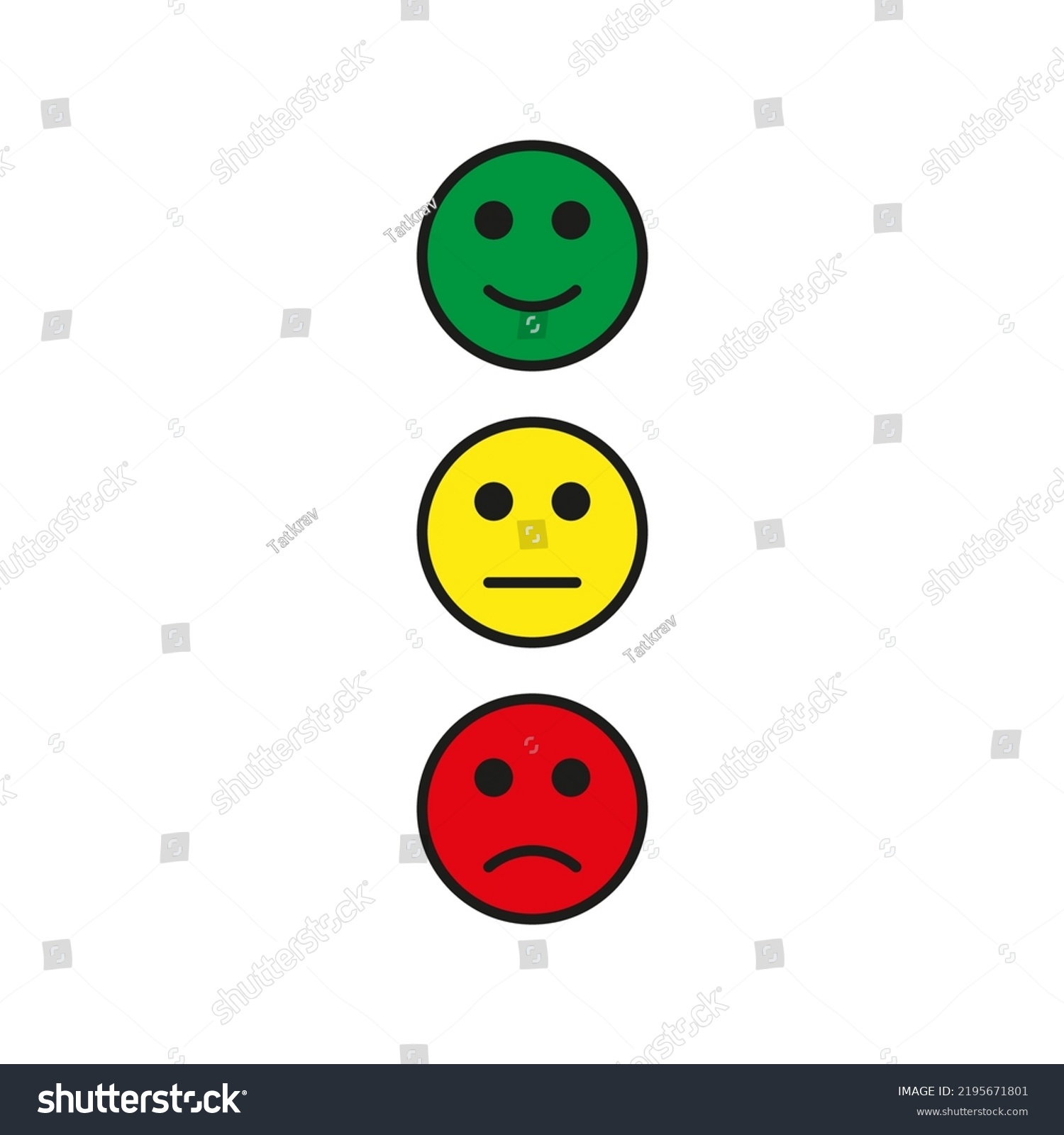 Traffic Light Smiles Smiley Face Safety Stock Vector (Royalty Free ...