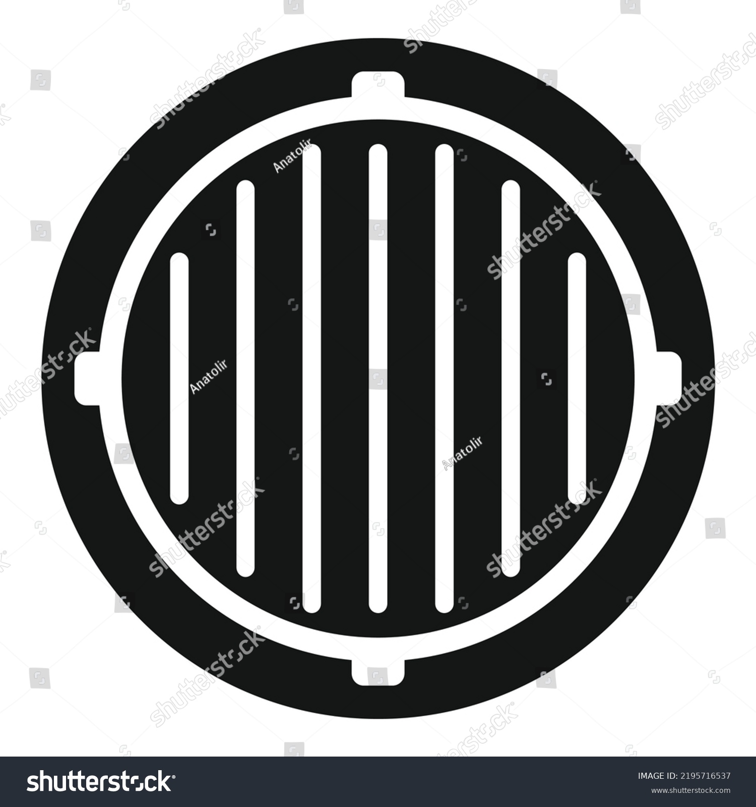 Pit Manhole Icon Simple Vector City Stock Vector (Royalty Free ...