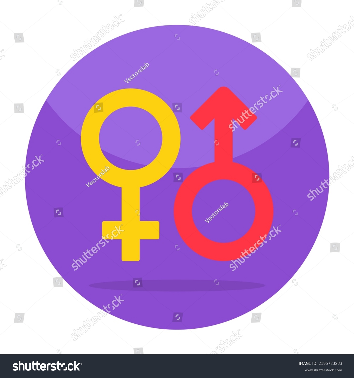 Editable Design Icon Male Female Symbol Stock Vector Royalty Free