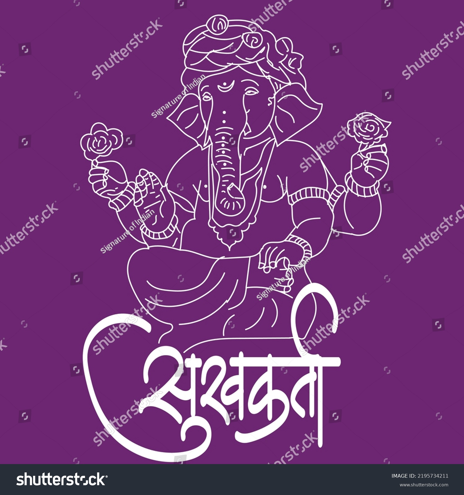 english-meaning-indian-lord-ganesh-name-stock-vector-royalty-free