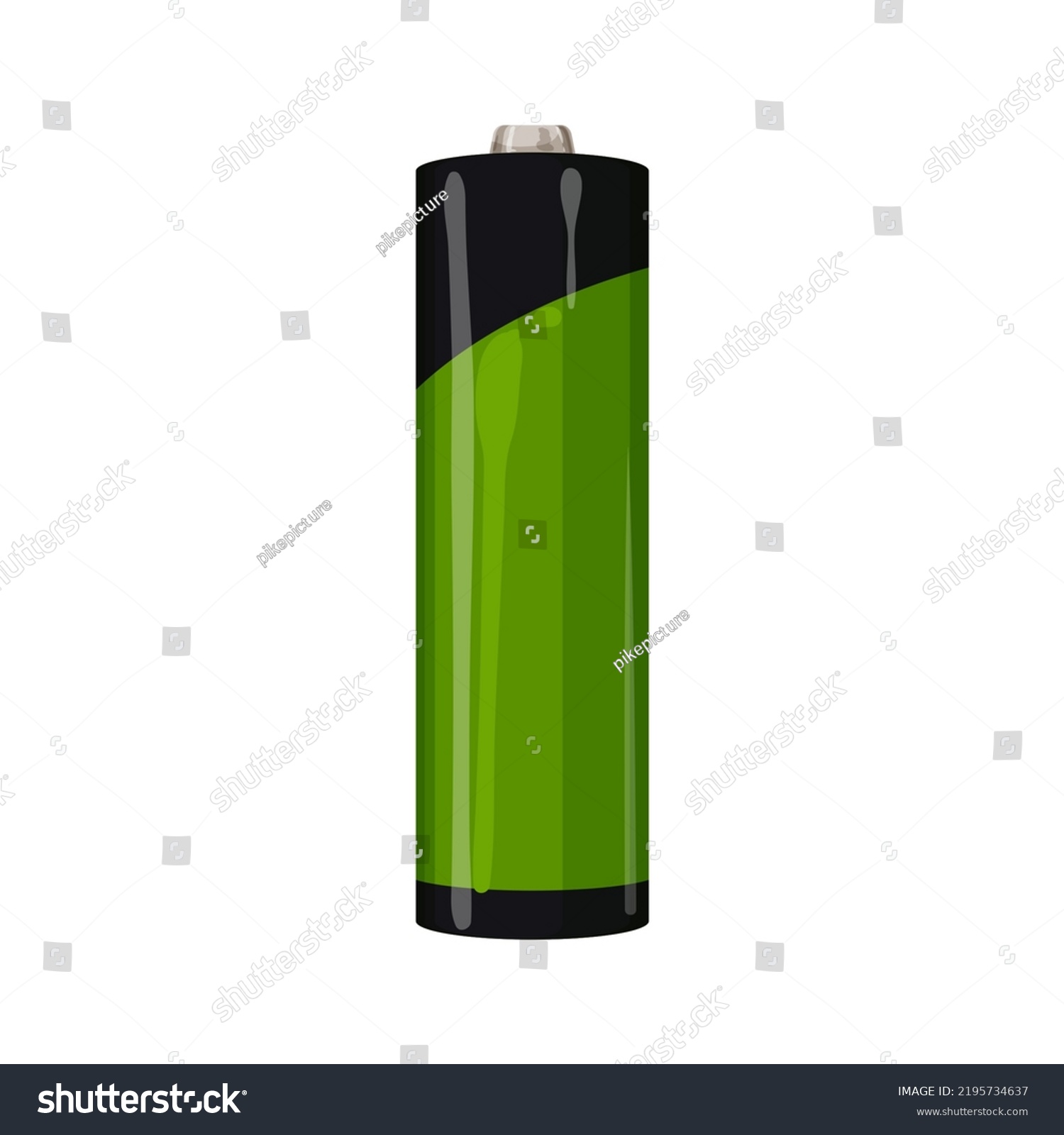 Alkaline Battery Energy Cartoon Alkaline Battery Stock Vector (Royalty ...