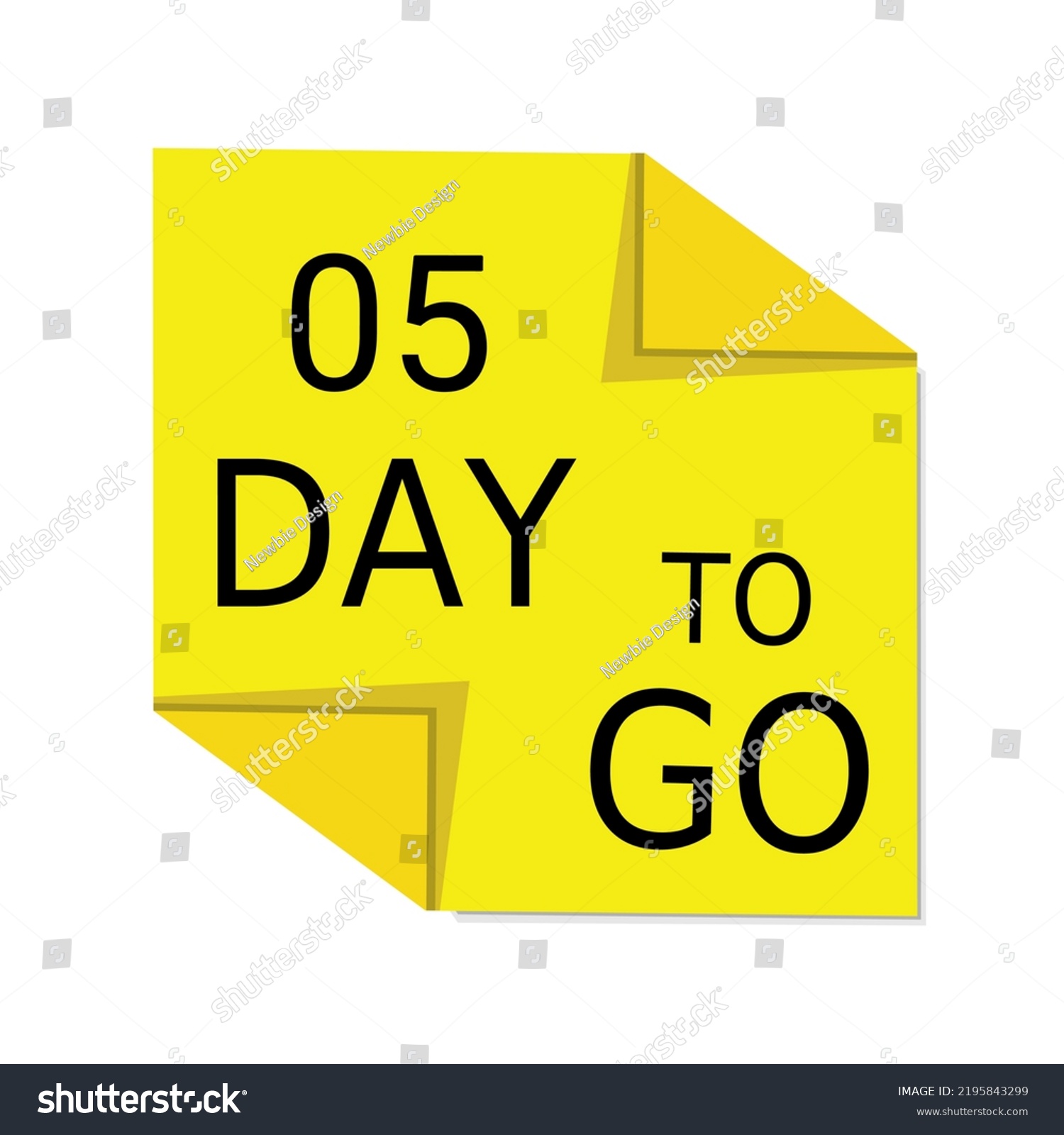 5 Day Go Sign Label Vector Stock Vector (Royalty Free) 2195843299 ...