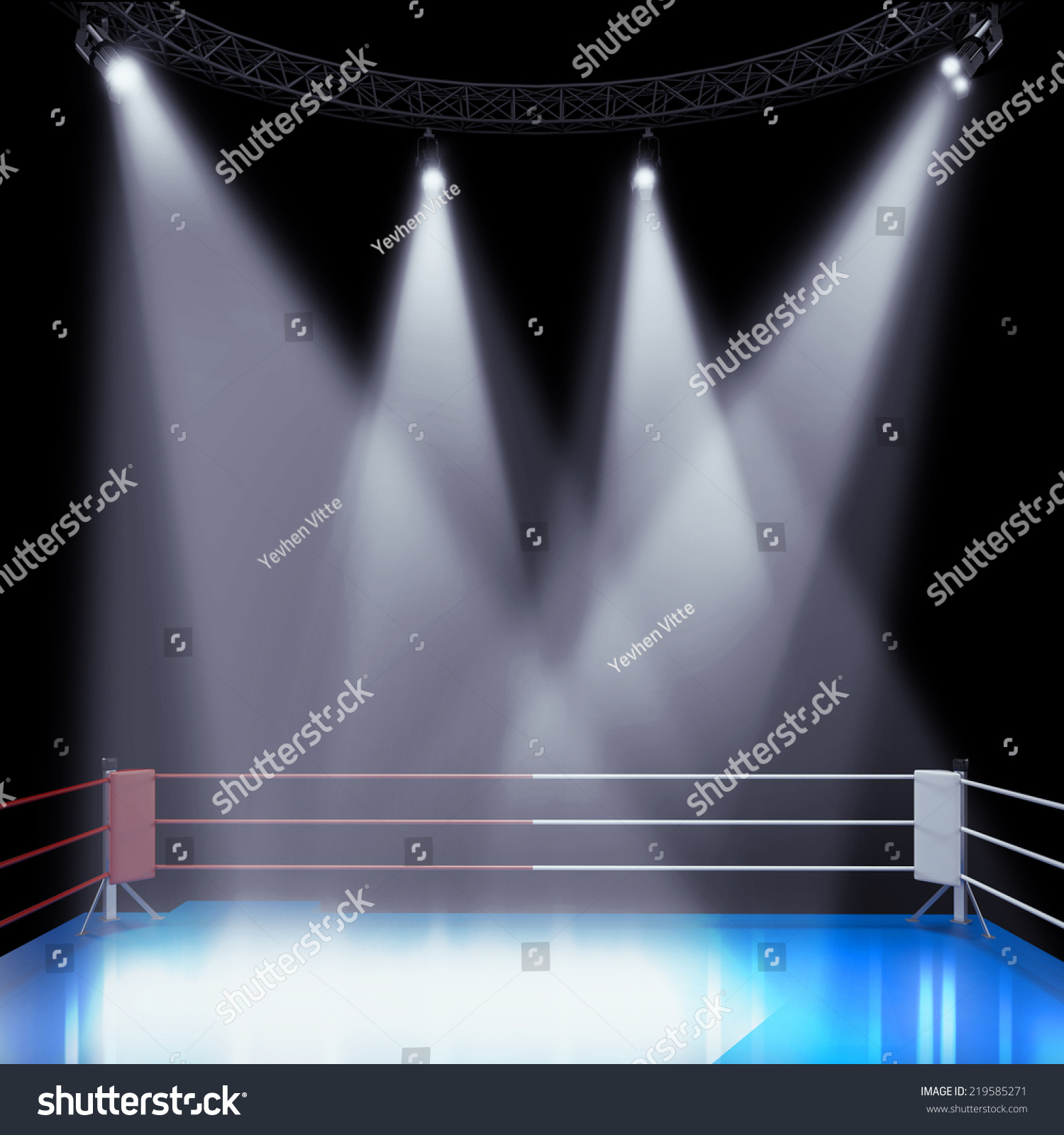 Boxing Ring High Resolution 3d Render Stock Illustration 219585271 ...