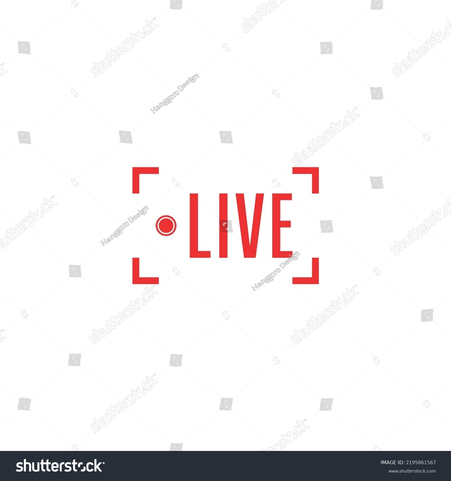 Element Design Live Streaming Broadcasting Play Stock Vector (Royalty ...