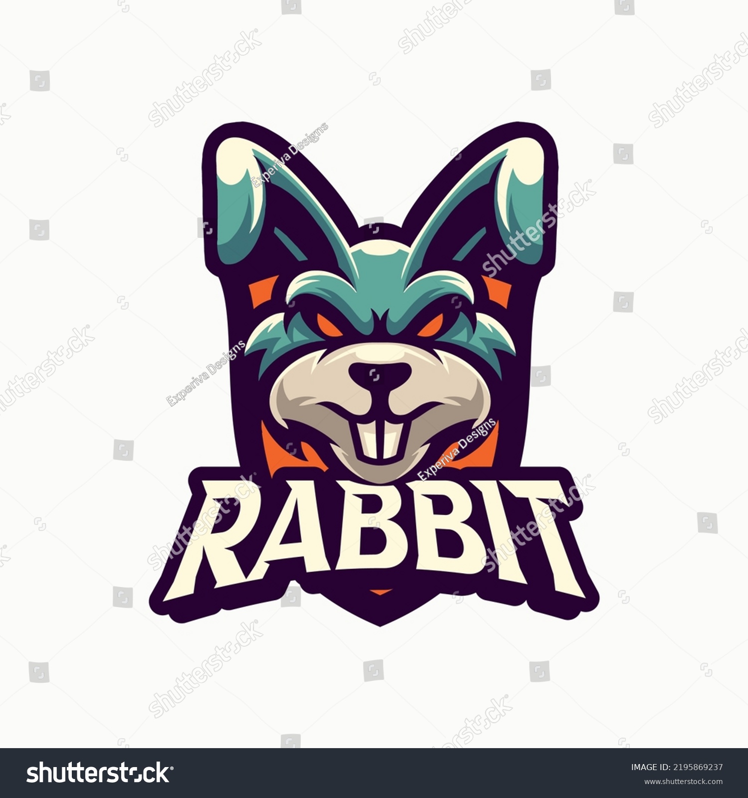 Rabbit Sport E Sport Mascot Character Stock Vector (Royalty Free ...