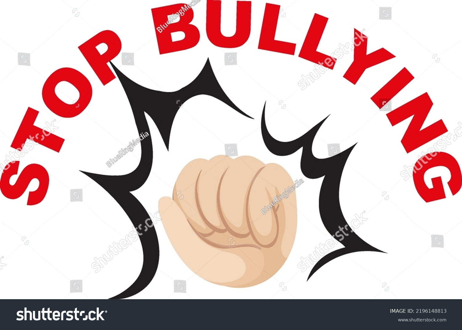 Stop Bullying Banner Concept Vector Illustration Stock Vector (Royalty ...