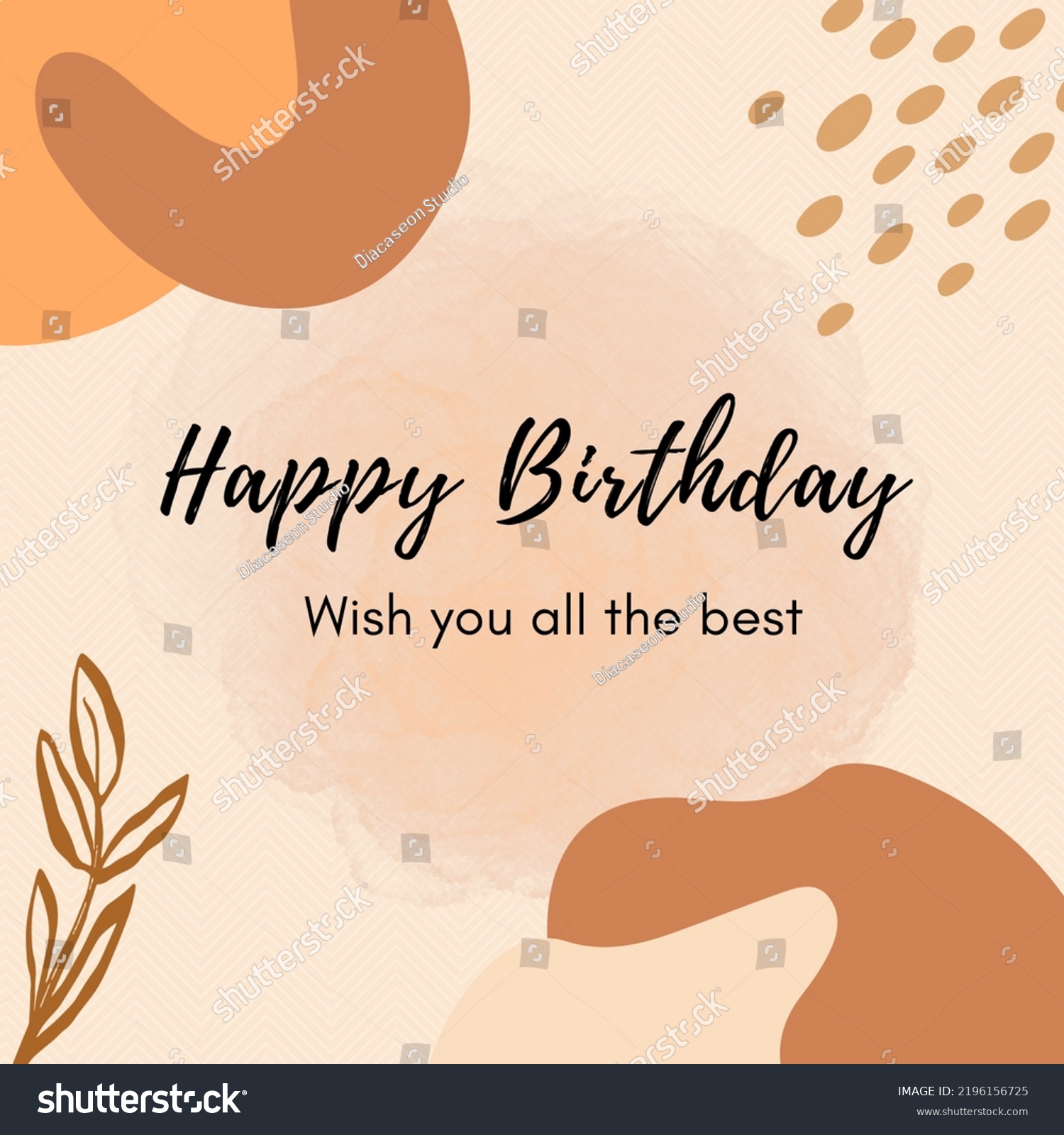 Happy Birthday Card Giftcard Template Design Stock Illustration Happy Birthday Card Giftcard Template Design Stock Illustration