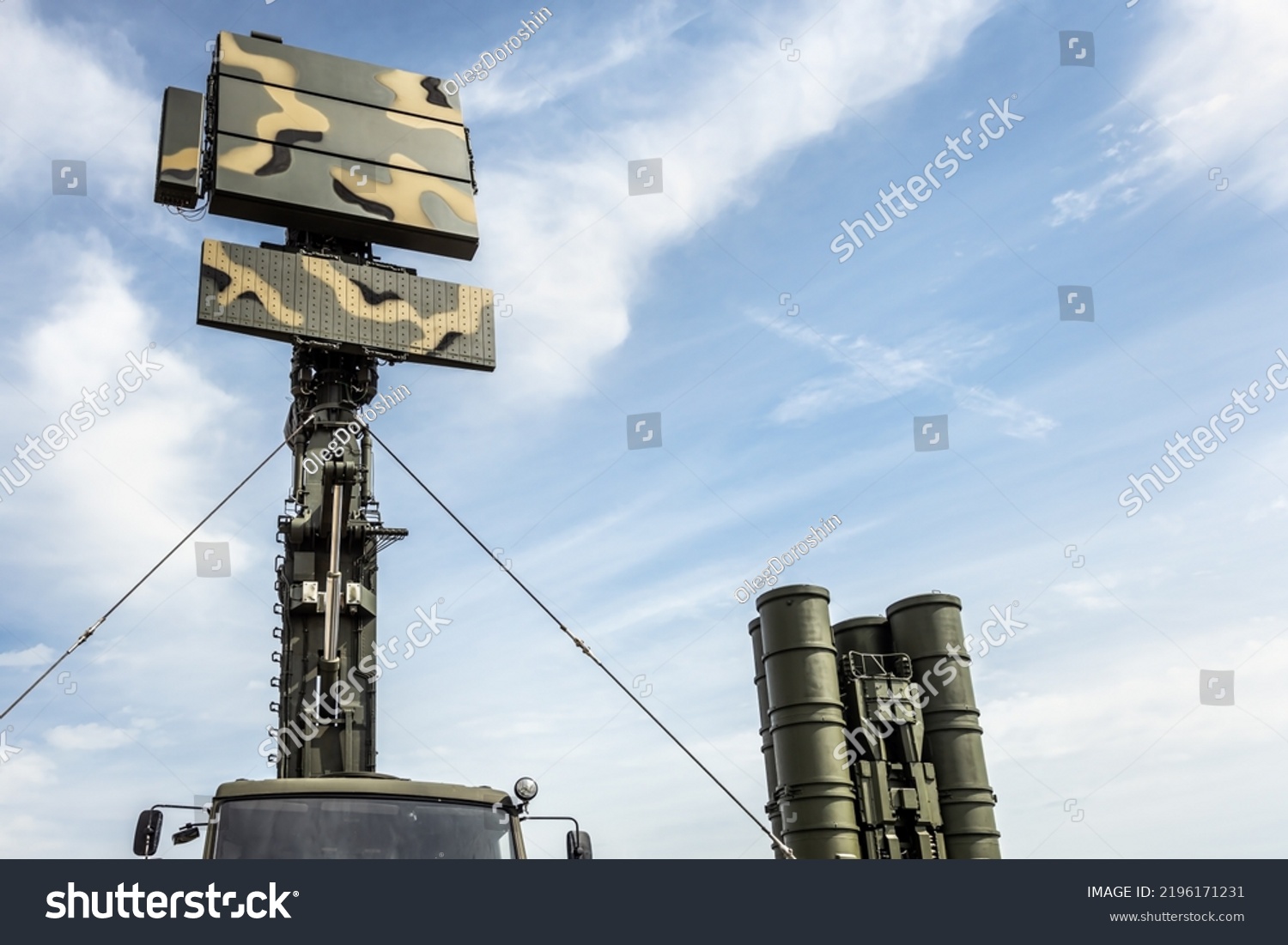 Antennas Radar Detection Station Antiaircraft Missile Stock Photo ...