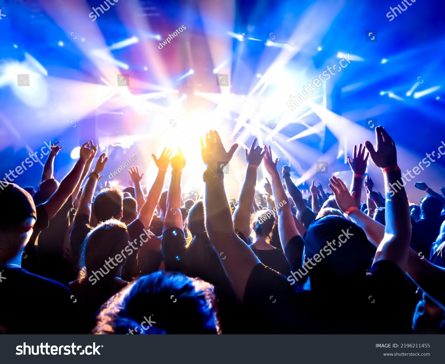 Crowd People Dancing Concert Stock Photo 2196211455 | Shutterstock