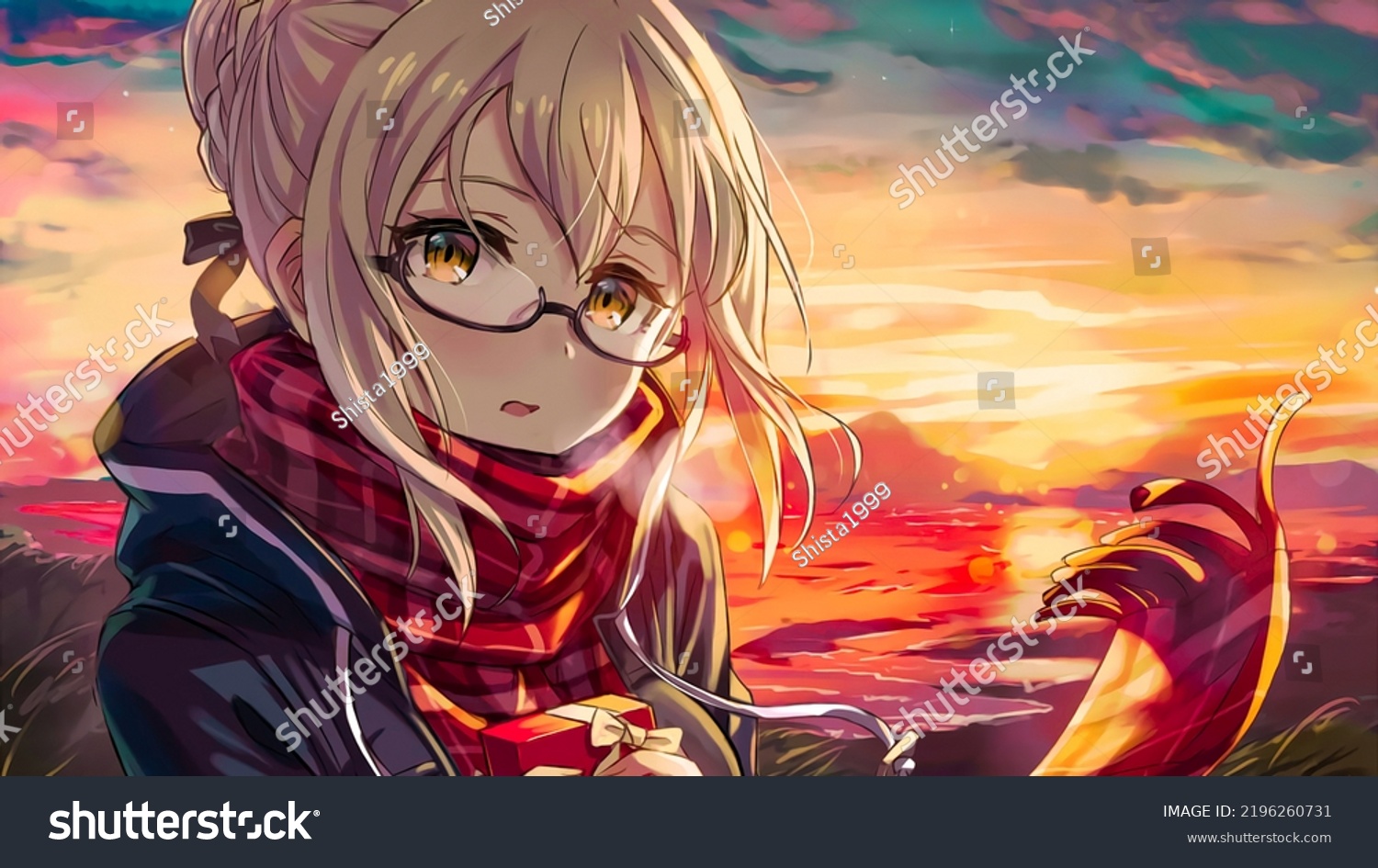 Cute Anime Girl Fantasy Digital Art Stock Illustration 2196260731 Cute Anime Girl Fantasy Digital Art Stock Illustration 2196260731