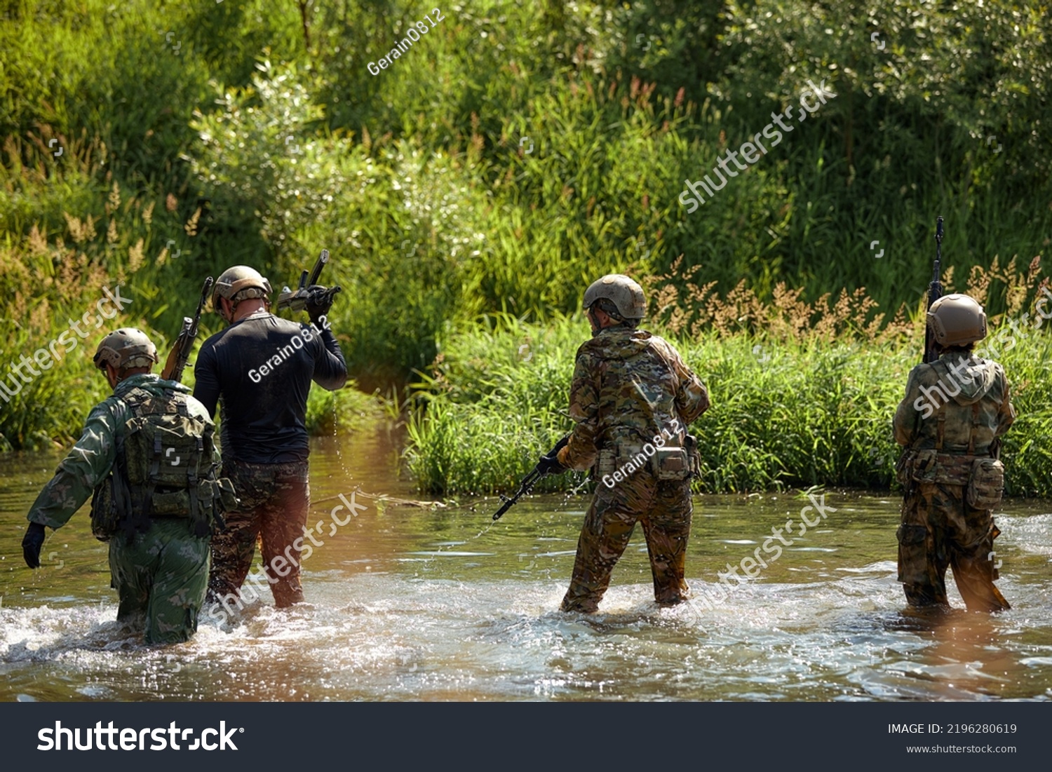 Special Forces Soldier Weapon Take Part Stock Photo 2196280619 ...