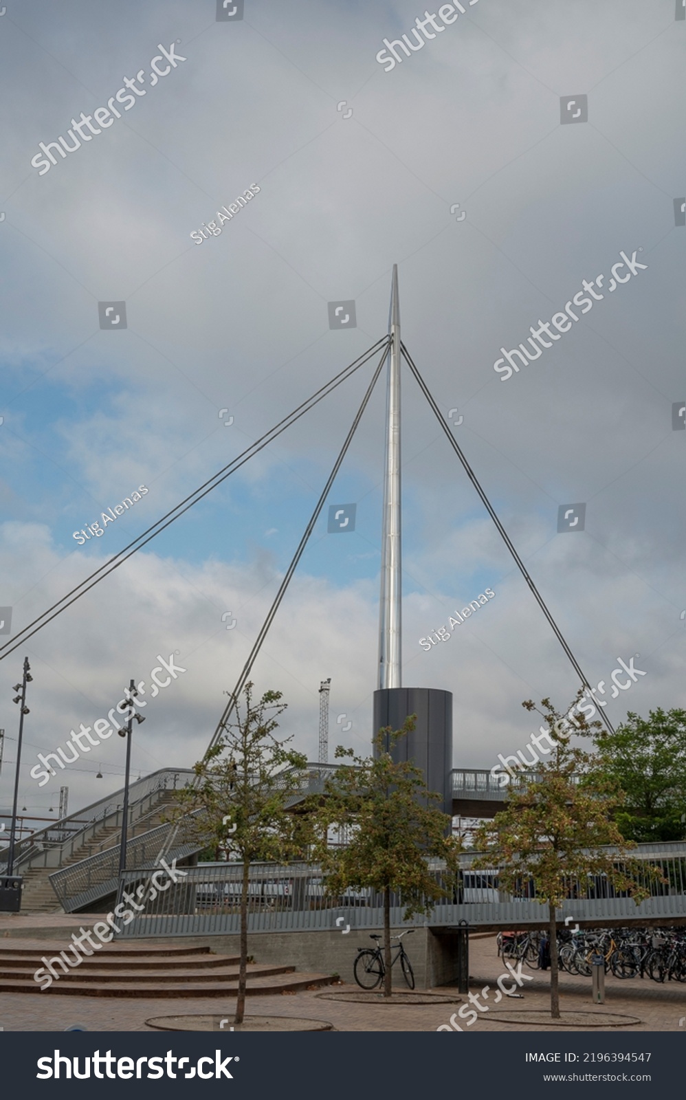 Byens Bro Bike Bypass Over Railway Stock Photo 2196394547 | Shutterstock