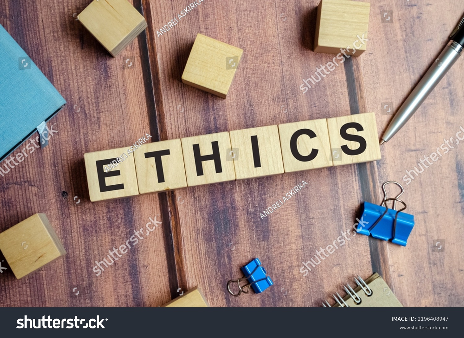 Ethics Words Wooden Blocks Letters Ethics Stock Photo 2196408947 ...