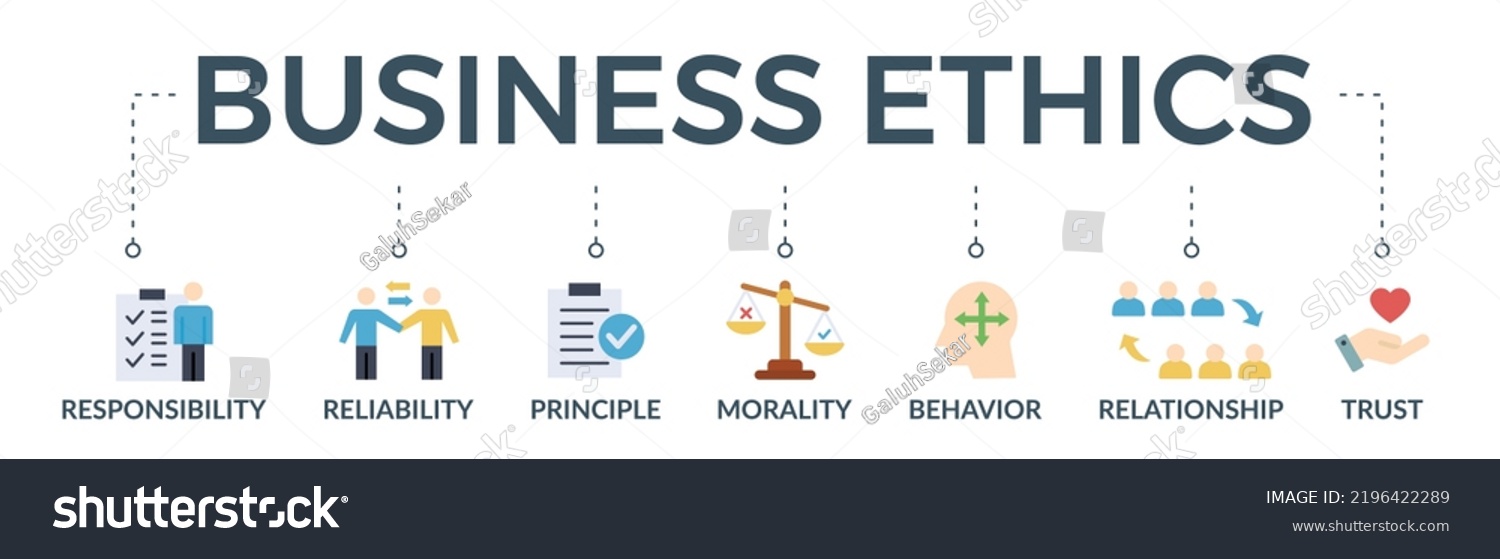 Business Ethics Banner Web Icon Vector Stock Vector (Royalty Free ...