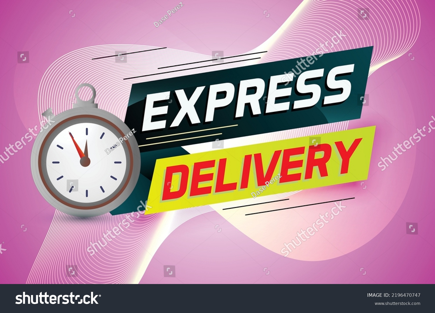 express-delivery-word-concept-vector-illustration-stock-vector-royalty