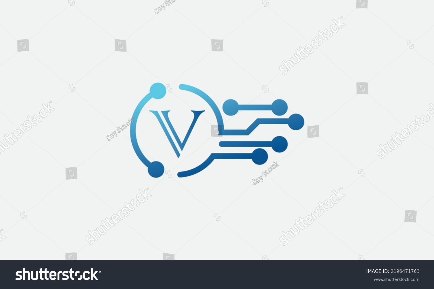 Technology Digital Data Logo Design Vector Stock Vector (Royalty Free ...