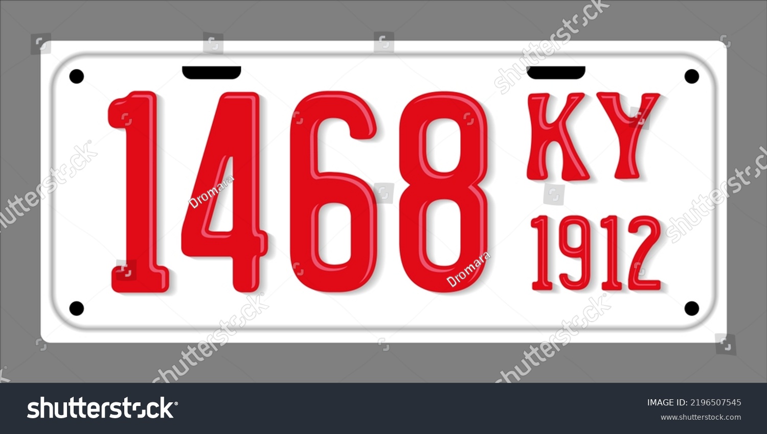 Kentucky State Vector Retro License Plate Stock Vector Royalty Free   Stock Vector Kentucky State Vector Retro License Plate Usa Template 2196507545 