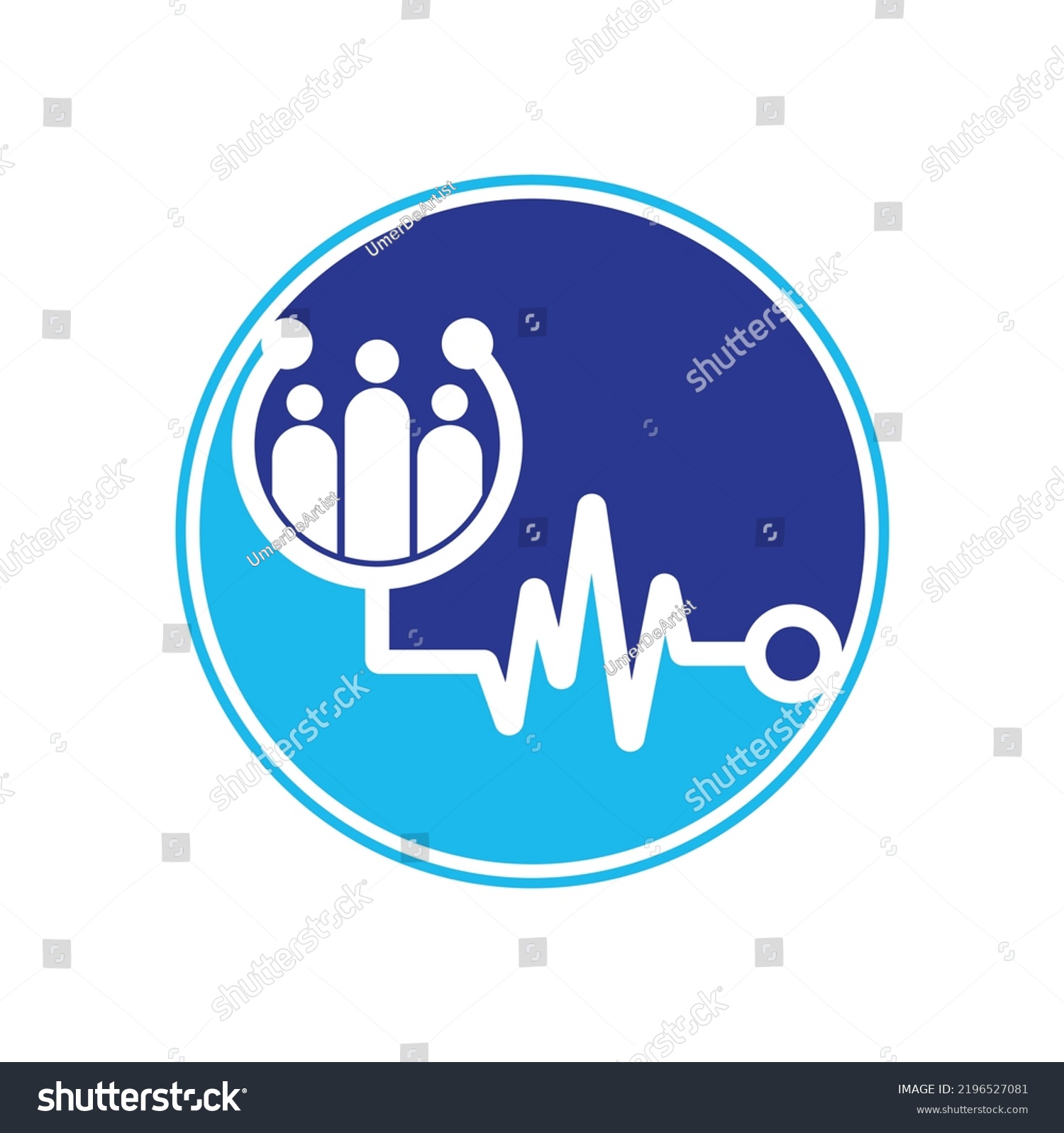 Family Medical Logo Template Design Vector Stock Vector (royalty Free 