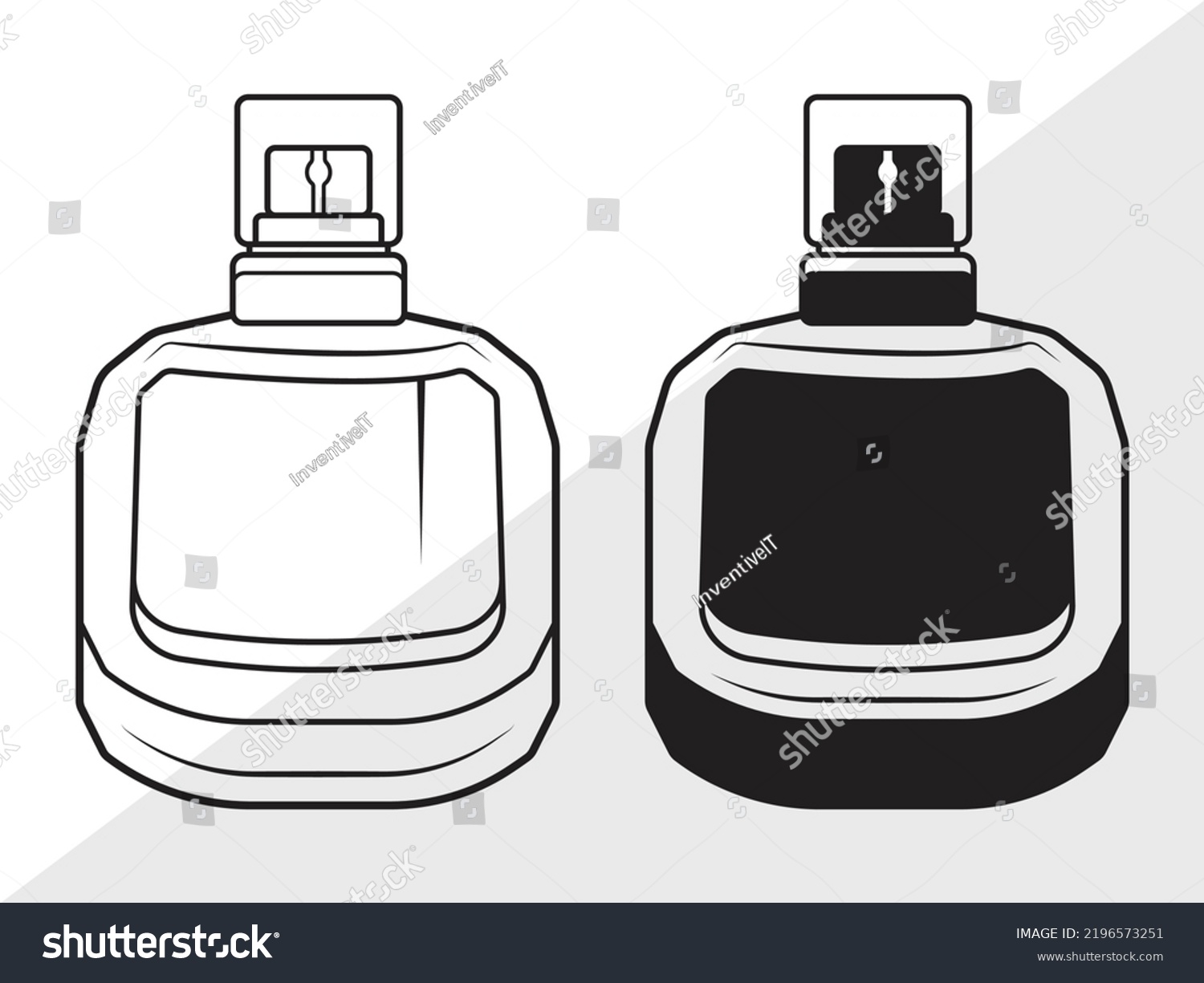 Perfume Svg Printable Vector Illustration Stock Vector Royalty Free Shutterstock