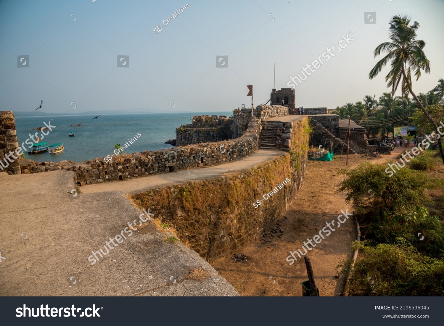 Beautiful Magnificent Sindhudurg Fort Chhatrapati Shivaji Stock Photo ...