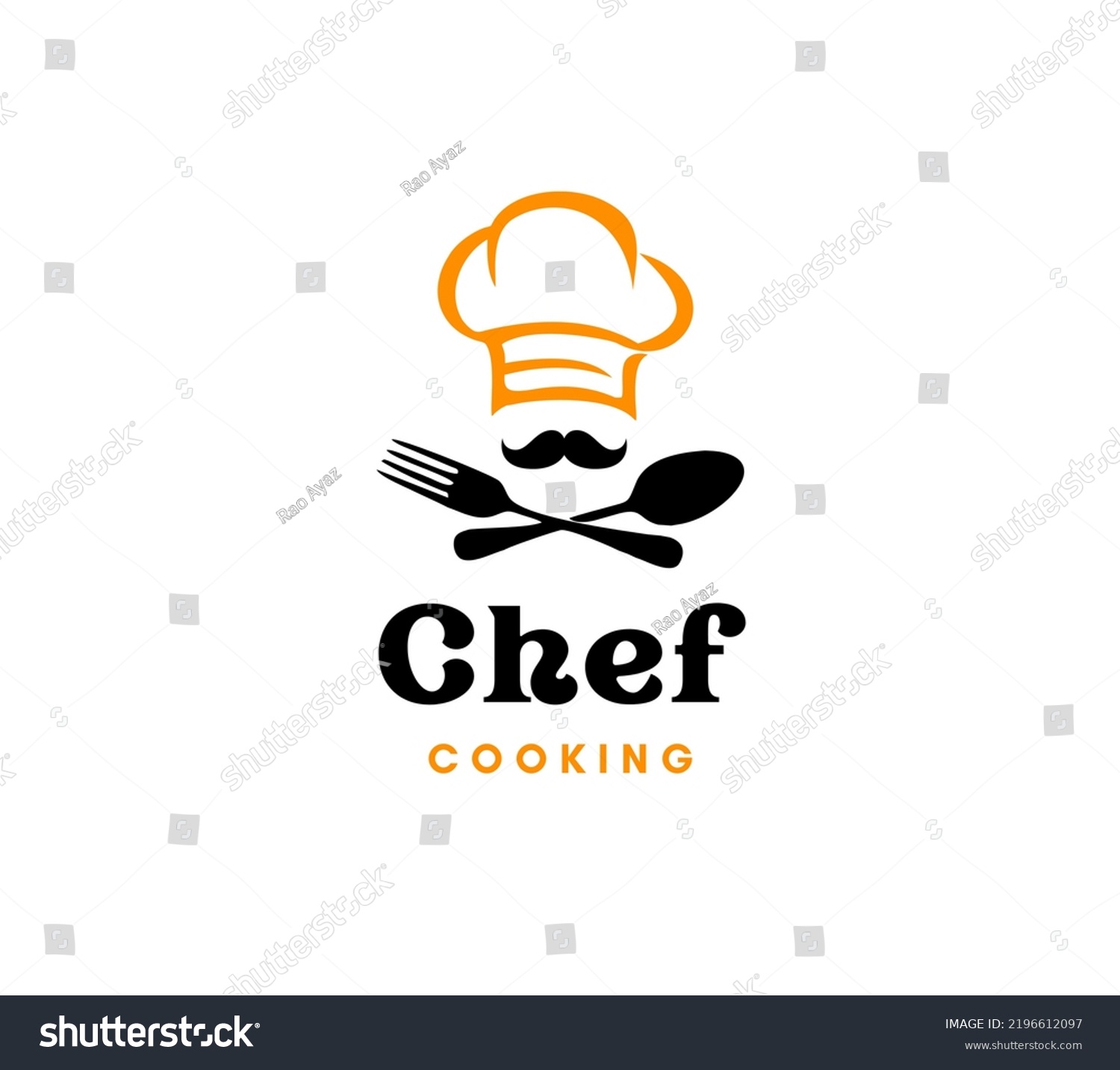 Chef Cooking Logo Chef Clipart Restaurant Stock Illustration 2196612097 ...