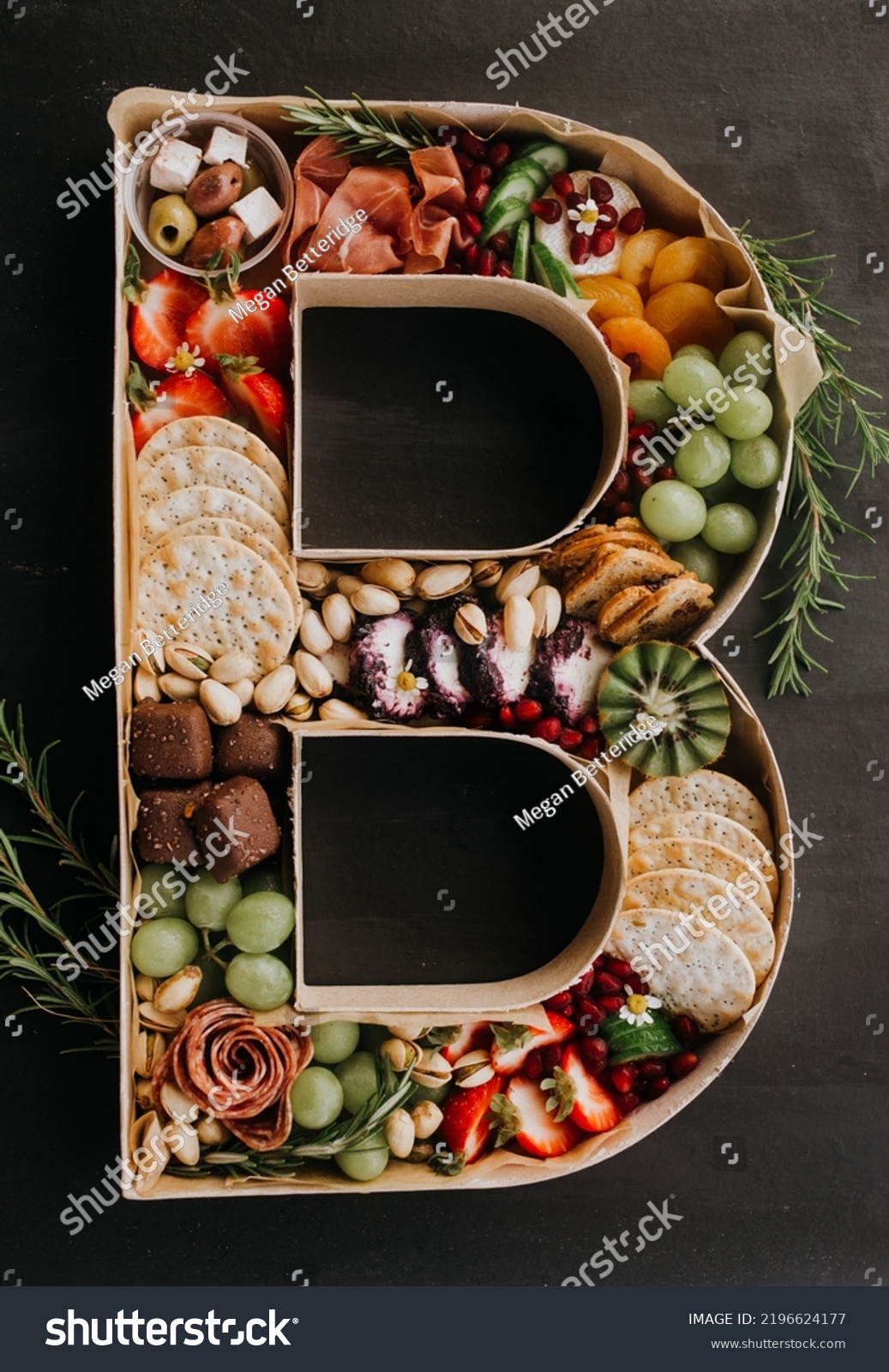 Letter B Charcuterie Box Full Meats Stock Photo 2196624177 | Shutterstock