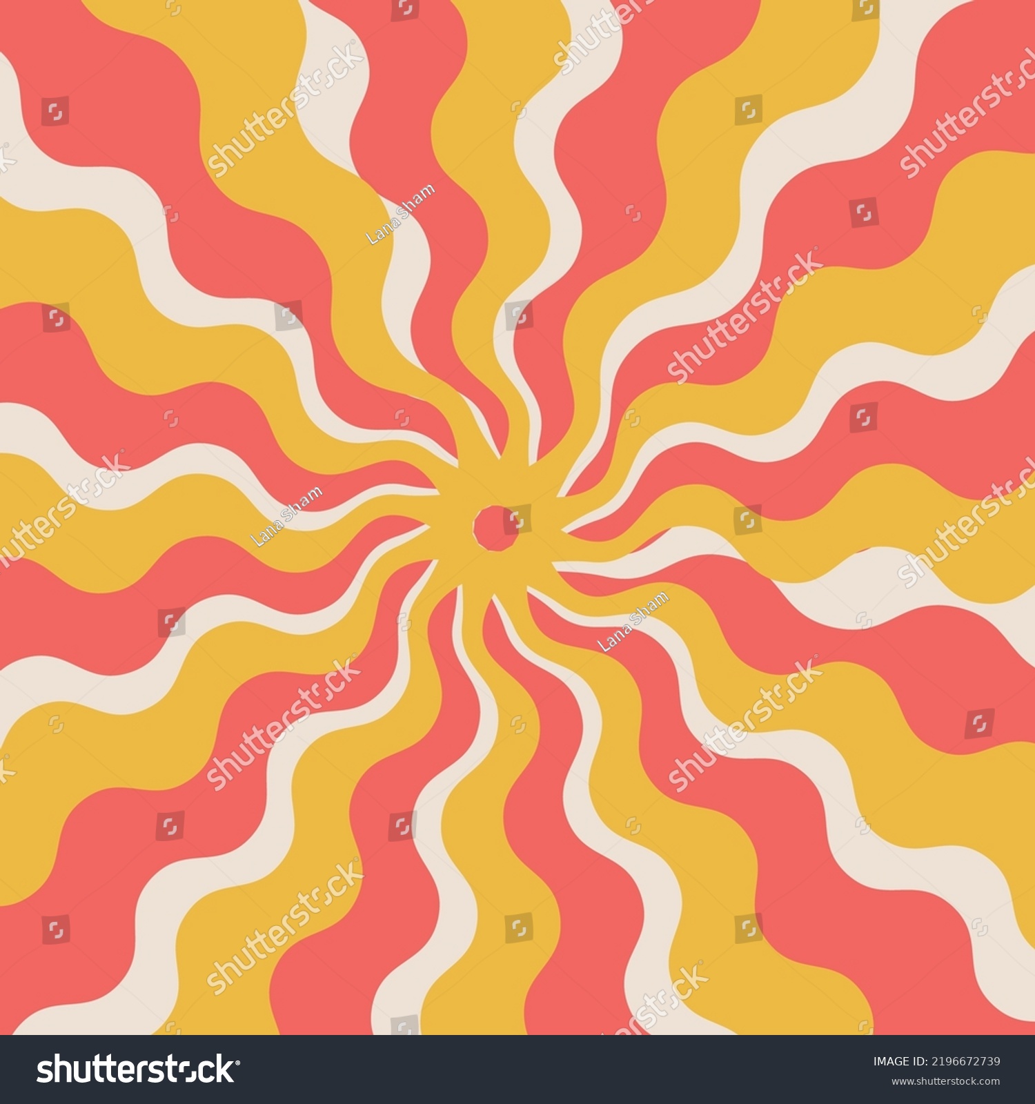 Retro Banner Backgroud Sun Rays Aesthtic Stock Vector (Royalty Free ...