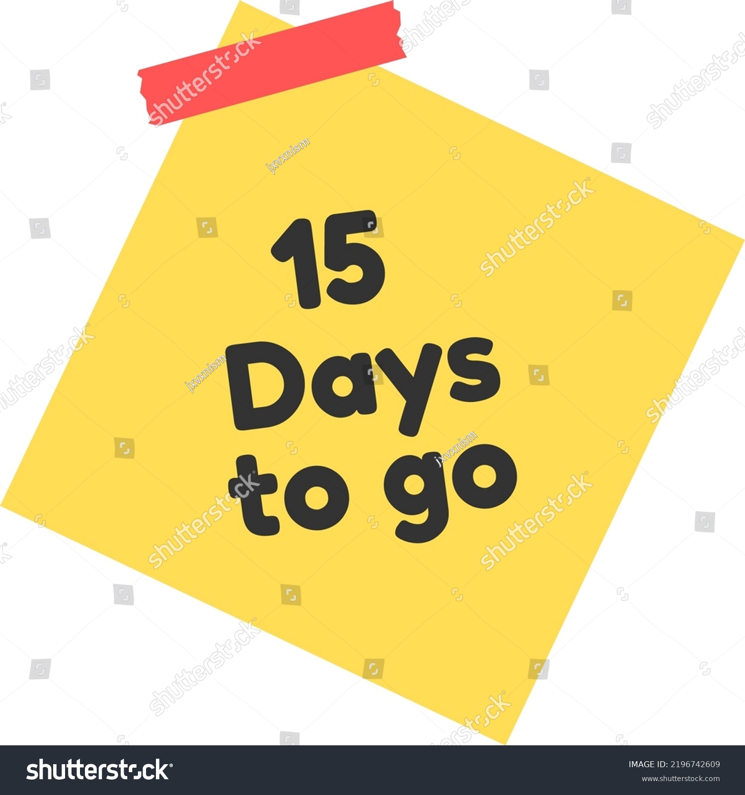 15 Days Go Sign Label Vector Stock Vector (Royalty Free) 2196742609 ...