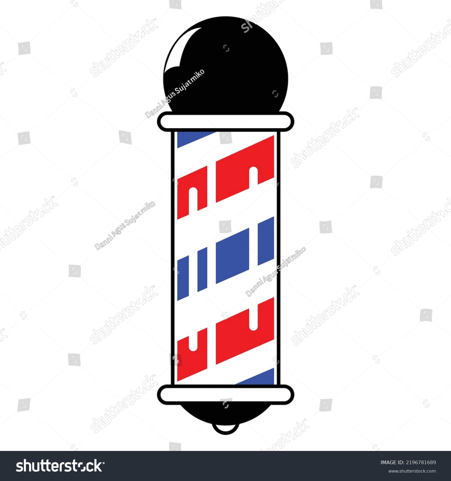 Barber Shop Vector Design Icons Stock Vector (Royalty Free) 2196781689 ...