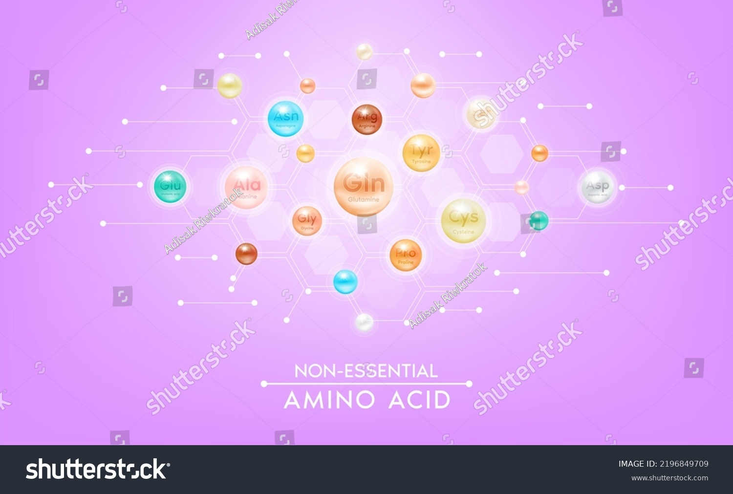 Non Essential Amino Acid Body Capsules Stock Vector Royalty Free Shutterstock