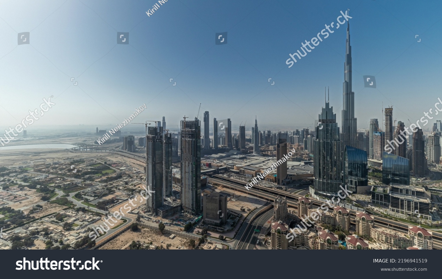 Panorama Showing Aerial View Tallest Towers Stock Photo 2196941519 ...