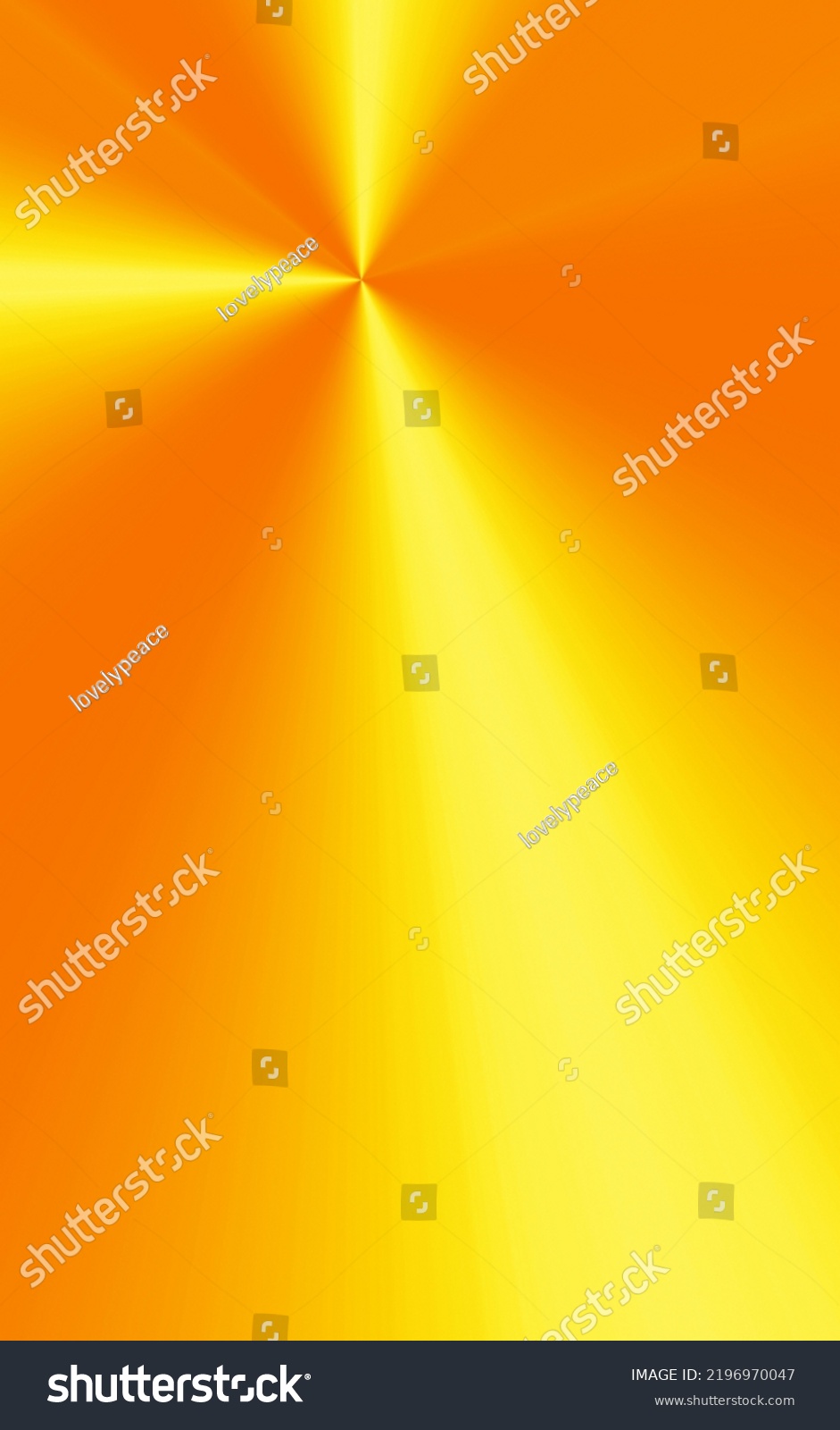 Stunning Futuristic Gradient Yellow Orange Rays Stock Illustration