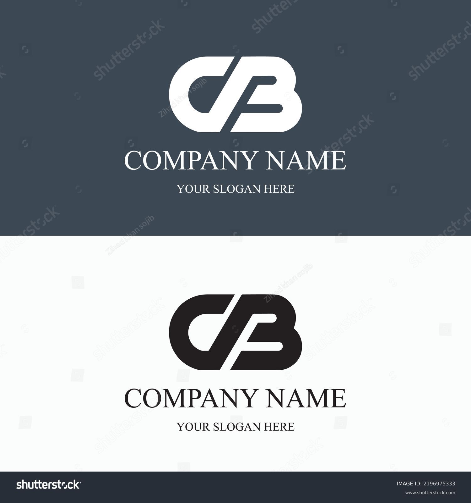 Cb Logo Initial Letter Luxury Royal Stock Vector (Royalty Free ...