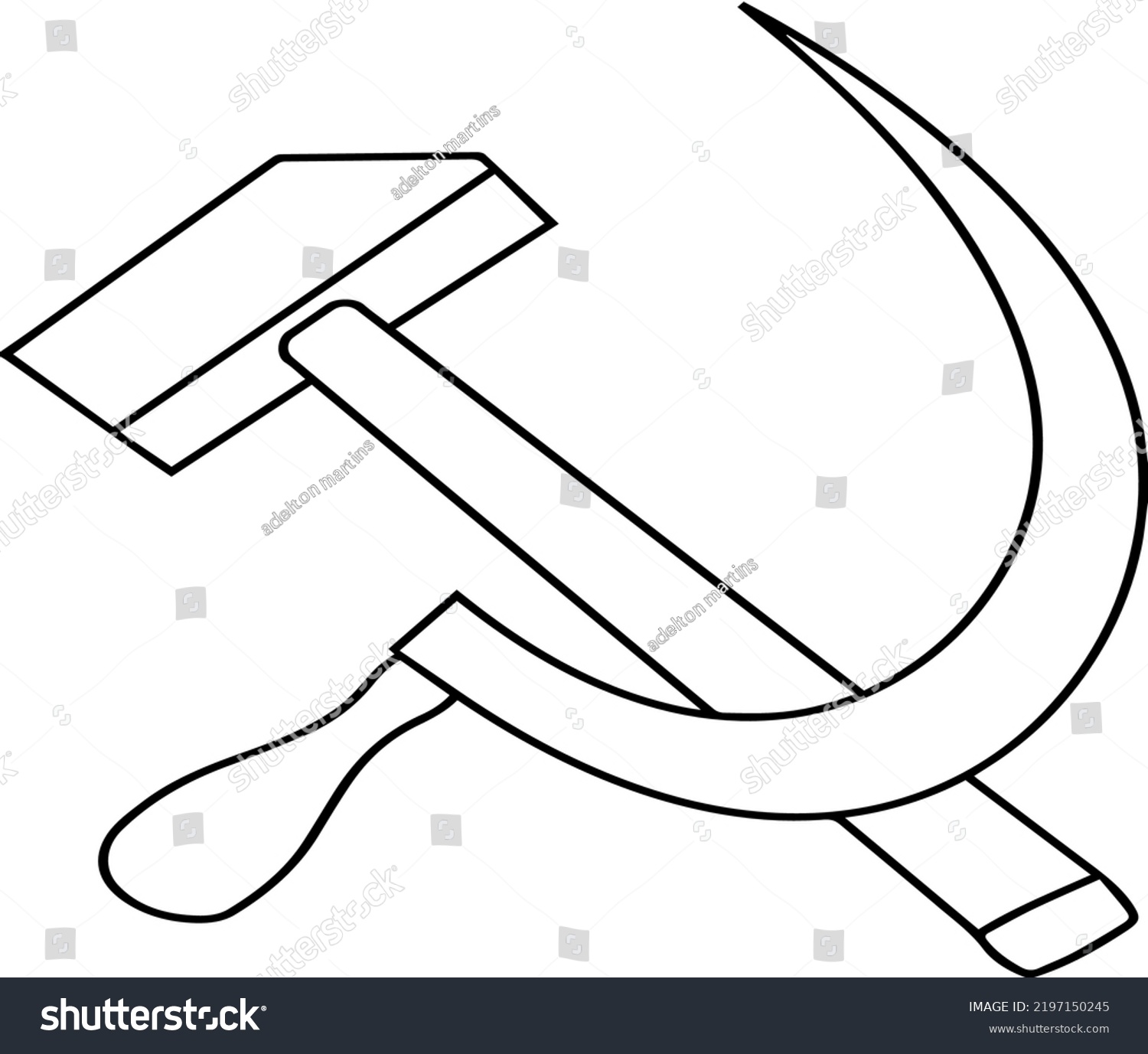 Communism Socialism Ghost Hammer Sickle Public Stock Vector (Royalty ...